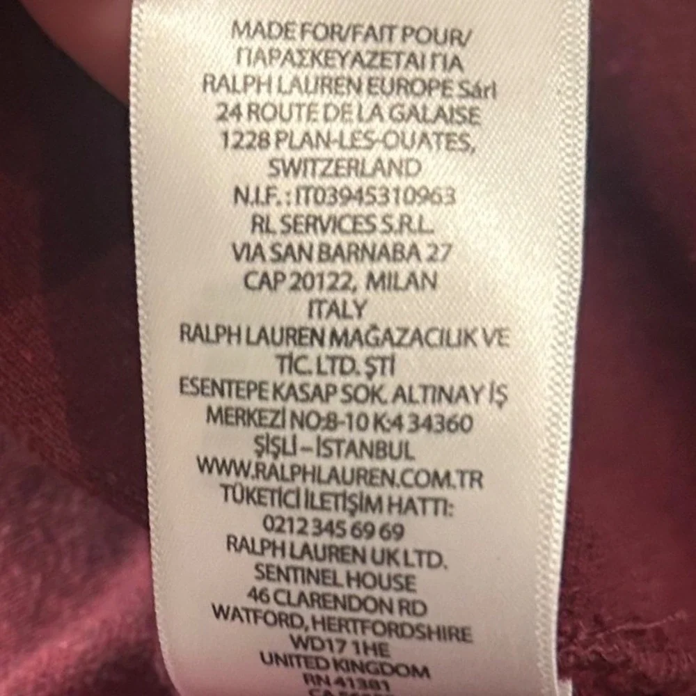 Polo Ralph Lauren Shirt Large Burgundy Custom Slim Fit Pique Preppy Classic X